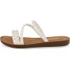 imageCUSHIONAIRE Womens Andrea strappy stud slide sandal Memory FoamWhite