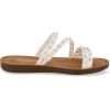 imageCUSHIONAIRE Womens Andrea strappy stud slide sandal Memory FoamWhite