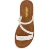imageCUSHIONAIRE Womens Andrea strappy stud slide sandal Memory FoamWhite