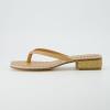 imageCUSHIONAIRE Womens Breezy Block Heel Thong Sandals Memory Foam Wide Widths AvailableNude