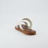 imageCUSHIONAIRE Womens Calico 2 band slide Sandal with Comfort FoamBone