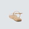 imageCUSHIONAIRE Womens Glory strappy flat sandal Memory Foam and Wide Widths AvailableNatural