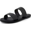 imageCUSHIONAIRE Womens Calico 2 band slide Sandal with Comfort FoamBlack