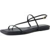imageCUSHIONAIRE Womens Glory strappy flat sandal Memory Foam and Wide Widths AvailableBlack