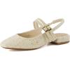 imageCUSHIONAIRE Womens Password Round Toe Mary Jane Dress Shoe Memory Foam Wide Widths AvailableBeige