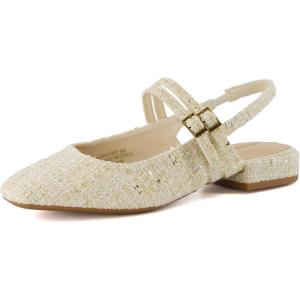 imageCUSHIONAIRE Womens Password Round Toe Mary Jane Dress Shoe Memory Foam Wide Widths AvailableBeige