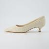 imageCUSHIONAIRE Womens Bay Kitten Heel Dress Shoe Memory Foam Wide Widths AvailableBeige