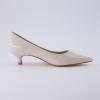 imageCUSHIONAIRE Womens Bay Kitten Heel Dress Shoe Memory Foam Wide Widths AvailableBone Patent