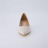 imageCUSHIONAIRE Womens Bay Kitten Heel Dress Shoe Memory Foam Wide Widths AvailableBone Patent