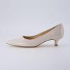 imageCUSHIONAIRE Womens Bay Kitten Heel Dress Shoe Memory Foam Wide Widths AvailableBone Patent
