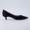 imageCUSHIONAIRE Womens Bay Kitten Heel Dress Shoe Memory Foam Wide Widths AvailableMicrosuede Black