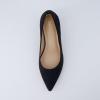 imageCUSHIONAIRE Womens Bay Kitten Heel Dress Shoe Memory Foam Wide Widths AvailableMicrosuede Black