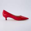 imageCUSHIONAIRE Womens Bay Kitten Heel Dress Shoe Memory Foam Wide Widths AvailableRed Patent
