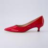 imageCUSHIONAIRE Womens Bay Kitten Heel Dress Shoe Memory Foam Wide Widths AvailableRed Patent