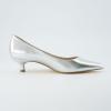 imageCUSHIONAIRE Womens Bay Kitten Heel Dress Shoe Memory Foam Wide Widths AvailableSilver Metallic