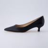 imageCUSHIONAIRE Womens Bay Kitten Heel Dress Shoe Memory Foam Wide Widths AvailableSmooth Black