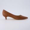 imageCUSHIONAIRE Womens Bay Kitten Heel Dress Shoe Memory Foam Wide Widths AvailableSmooth Cognac