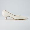 imageCUSHIONAIRE Womens Bay Kitten Heel Dress Shoe Memory Foam Wide Widths AvailableSmooth Cream