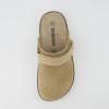 imageCUSHIONAIRE Womens Boulder Genuine Suede Clog with Swivel Strap  Lightweight EVA Sole Memory Foam Insole Wide Widths AvailableBiscuit Suede