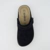 imageCUSHIONAIRE Womens Boulder Genuine Suede Clog with Swivel Strap  Lightweight EVA Sole Memory Foam Insole Wide Widths AvailableBlack Suede