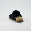 imageCUSHIONAIRE Womens Boulder Genuine Suede Clog with Swivel Strap  Lightweight EVA Sole Memory Foam Insole Wide Widths AvailableBlack Suede
