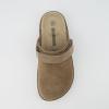 imageCUSHIONAIRE Womens Boulder Genuine Suede Clog with Swivel Strap  Lightweight EVA Sole Memory Foam Insole Wide Widths AvailableTaupe Suede