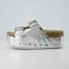 imageCUSHIONAIRE Womens Guru Genuine Leather footbed platform sandal with Comfort Wide Widths AvailableSilver