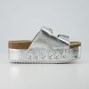imageCUSHIONAIRE Womens Guru Genuine Leather footbed platform sandal with Comfort Wide Widths AvailableSilver