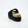 imageCUSHIONAIRE Womens Guru Genuine Leather footbed platform sandal with Comfort Wide Widths AvailableSuede Black