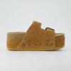 imageCUSHIONAIRE Womens Guru Genuine Leather footbed platform sandal with Comfort Wide Widths AvailableSuede Chestnut