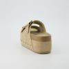 imageCUSHIONAIRE Womens Guru Genuine Leather footbed platform sandal with Comfort Wide Widths AvailableSuede Khaki
