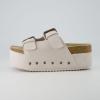 imageCUSHIONAIRE Womens Guru Genuine Leather footbed platform sandal with Comfort Wide Widths AvailableSuede Off White