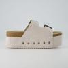 imageCUSHIONAIRE Womens Guru Genuine Leather footbed platform sandal with Comfort Wide Widths AvailableSuede Off White