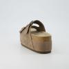 imageCUSHIONAIRE Womens Guru Genuine Leather footbed platform sandal with Comfort Wide Widths AvailableSuede Taupe