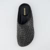 imageCUSHIONAIRE Womens Shimmer Rhinestone Bling Footbed Clog with ComfortBlack