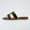 imageCUSHIONAIRE Womens Voyage slide sandal Memory Foam Wide Widths AvailableBlack Woven