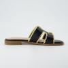 imageCUSHIONAIRE Womens Voyage slide sandal Memory Foam Wide Widths AvailableBlack Woven