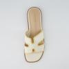 imageCUSHIONAIRE Womens Voyage slide sandal Memory Foam Wide Widths AvailableCream Woven