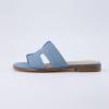 imageCUSHIONAIRE Womens Voyage slide sandal Memory Foam Wide Widths AvailableDenim