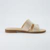 imageCUSHIONAIRE Womens Voyage slide sandal Memory Foam Wide Widths AvailableEmbellish Tan