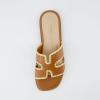 imageCUSHIONAIRE Womens Voyage slide sandal Memory Foam Wide Widths AvailableWhiskey Woven