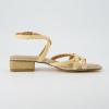 imageCUSHIONAIRE Womens Wave Block Heel Wrap Sandals Memory Foam Wide Widths AvailableRaffia Natural