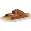 imageCUSHIONAIRE Womens Charming Cork footbed Sandal with ComfortCognac