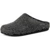 imageCUSHIONAIRE Womens Shimmer Rhinestone Bling Footbed Clog with ComfortBlack