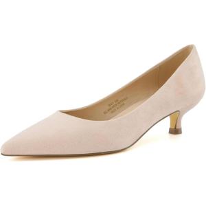 imageCUSHIONAIRE Womens Bay Kitten Heel Dress Shoe Memory Foam Wide Widths AvailableMicrosuede Blush