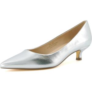 imageCUSHIONAIRE Womens Bay Kitten Heel Dress Shoe Memory Foam Wide Widths AvailableSilver Metallic