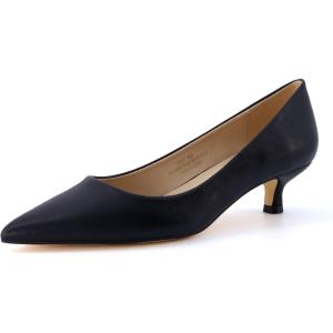 imageCUSHIONAIRE Womens Bay Kitten Heel Dress Shoe Memory Foam Wide Widths AvailableSmooth Black