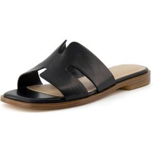 imageCUSHIONAIRE Womens Voyage slide sandal Memory Foam Wide Widths AvailableBlack