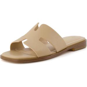 imageCUSHIONAIRE Womens Voyage slide sandal Memory Foam Wide Widths AvailableTan