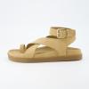 imageCUSHIONAIRE Womens Entry ankle wrap footbed sandal with Comfort Wide Widths AvailableCamel Nubuck